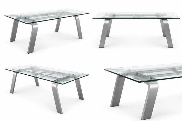 target point - Table - Jupiter - verre trempé - table à, Antiquités & Art, Art | Objets design