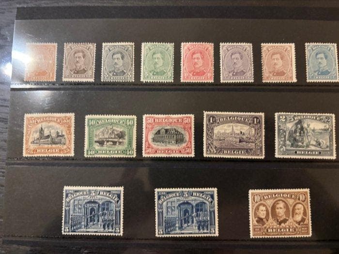 België 1915/1915 - Franken OBP 135-149** certificaat Pierre, Postzegels en Munten, Postzegels | Europa | België