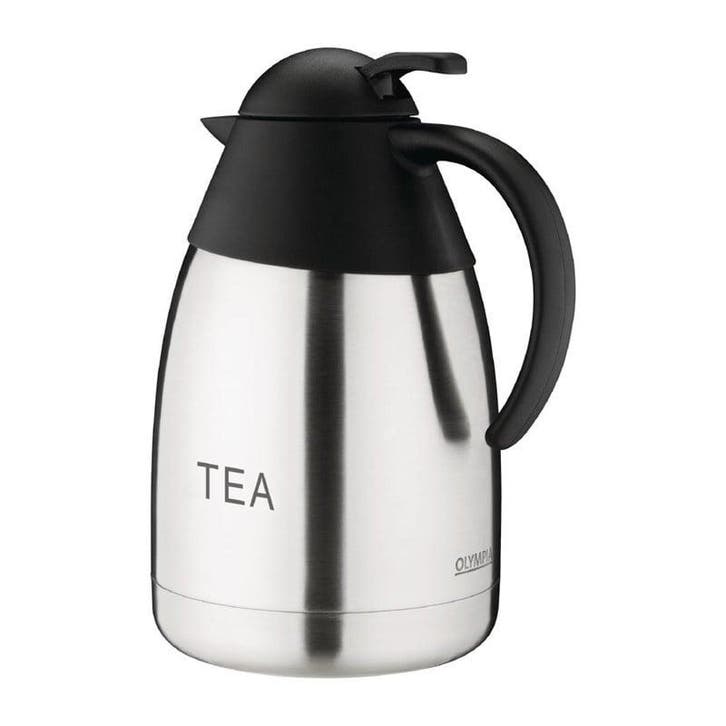 Isoleerkan RVS thee | 1,5L | 25(h) x 14(Ø)cm Olympia, Zakelijke goederen, Horeca | Keukenapparatuur, Nieuw in verpakking, Verzenden