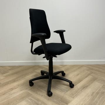 Opnieuw gestoffeerd Axia BMA ergonomische bureustoel, zwart, Ergonomisch, Gebruikt, Zwart, Bureaustoel