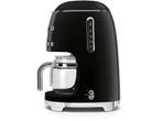 SMEG - Koffiezetapparaat - Zwart, Elektronische apparatuur, Koffiezetapparaten, Verzenden, Nieuw, Koffiemachine, Gemalen koffie