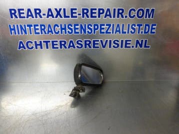 Spiegel, rechthoekig, kunststof, zwart, rechts, gebruikt, Verzenden