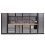 Complete Werkplaatsinrichting, werkbank houten blad,, Ophalen of Verzenden, Nieuw