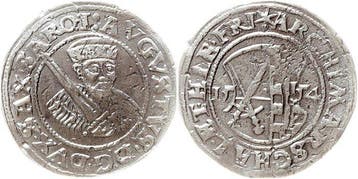 Allemagne, Freiberg. August 1553-1586. 1/4 Taler 1554