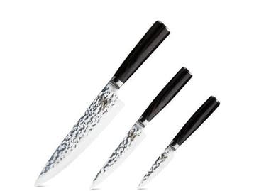 Veiling - Messerhai 3dlg Messenset RVS Tanoshi Medium, Maison & Meubles, Cuisine | Ustensiles de cuisine