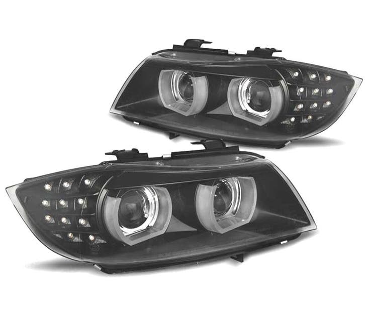 PHARES XÉNON AFS ANGEL EYES U 3D LED BMW E90 E91 08-12 FONDO, Auto-onderdelen, Verlichting, Verzenden