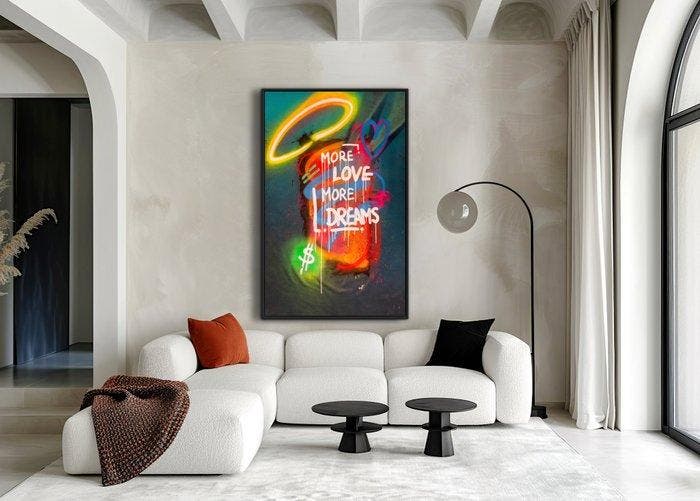 LEO VAREK - MORE LOVE - XXL, Antiquités & Art, Art | Peinture | Moderne