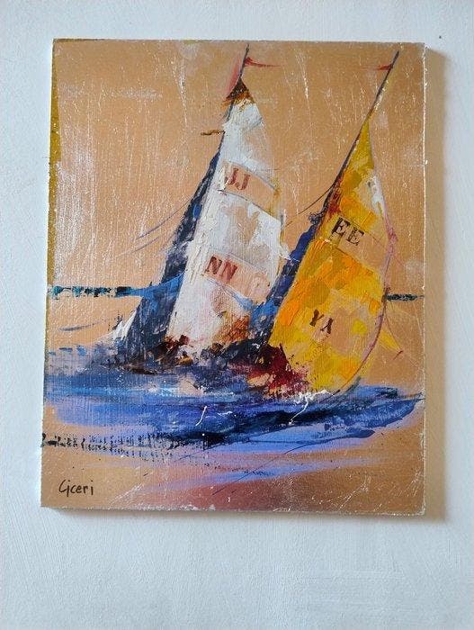 donato ciceri - Vele, Antiquités & Art, Art | Peinture | Moderne