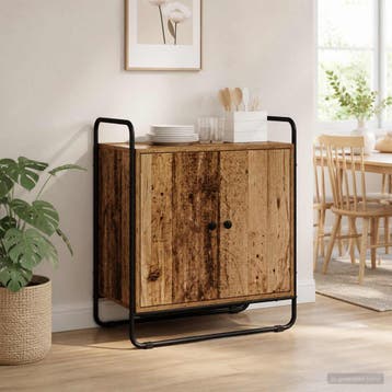 vidaXL Dressoir Oud hout 68 x 35 x 75 cm Bewerkt hout, Verzenden