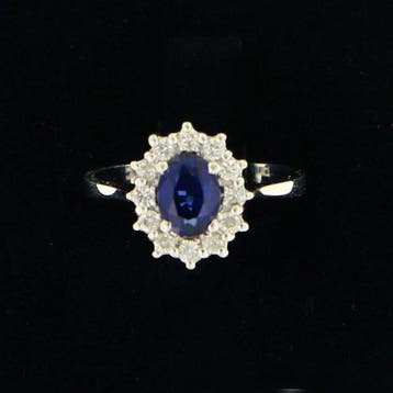 Zonder minimumprijs - Ring - 9 kt. Witgoud - 1.15ct. tw., Nieuw
