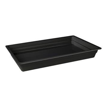 Gastronormd bak zwart melamine | 1/1 GN | 53x32,5x6,5(h)cm, Verzenden