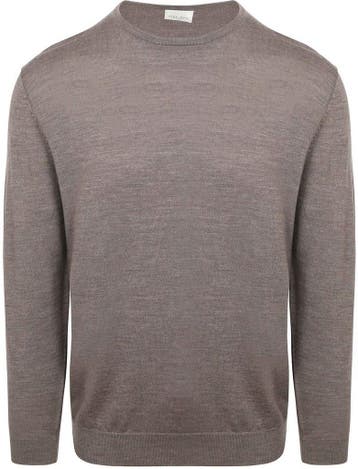 Profuomo Pullover Merinowol Taupe maat Maat 52/54 (L) Heren, Maat 52/54 (L), Bruin, Verzenden, Nieuw