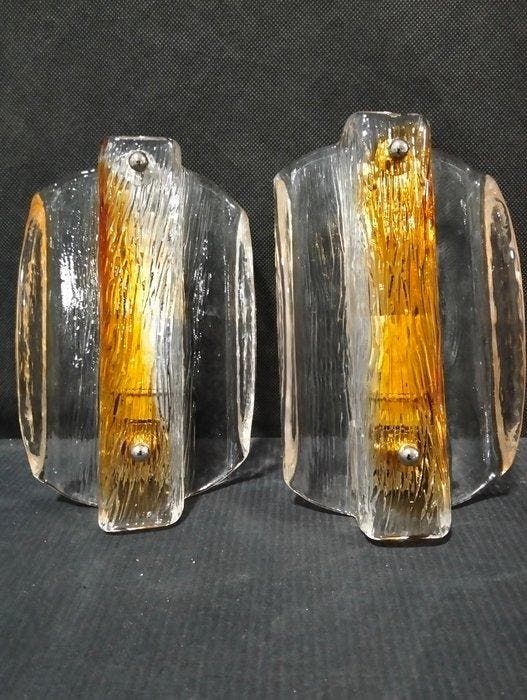 Applique murale (2) - Verre de Murano, Antiquités & Art, Antiquités | Éclairage