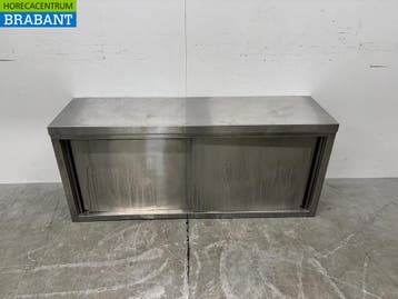 RVS Wandkast Kast 2 Schuifdeuren 140 cm Horeca, Ophalen of Verzenden, Nieuw in verpakking