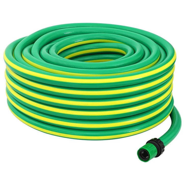 vidaXL Tuinslang 5-laags Groen en Geel 12 mm 30 m PVC, Tuin en Terras, Tuinslangen, Nieuw, Verzenden