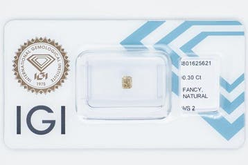 Zonder minimumprijs - 1 pcs Diamant (Natuurlijk gekleurd) -