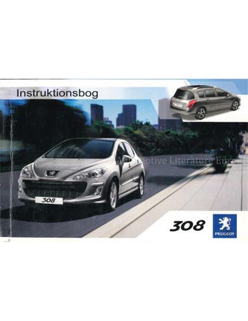 2008 PEUGEOT 308 INSTRUCTIEBOEKJE DEENS