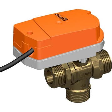 Belimo 3-Weg Kogelkraan G3/4 Kvs3.6 24VAC/DC 75s MP-Bus 1Nm, Bricolage & Construction, Verzenden