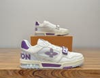 Louis Vuitton - LV Trainer White/Purple Leather and Mesh -, Nieuw