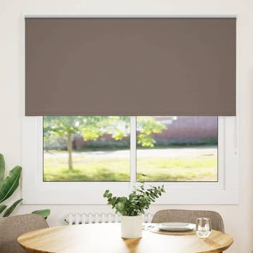 vidaXL Rolgordijn verduisterend koffie 150x150 cm, Verzenden