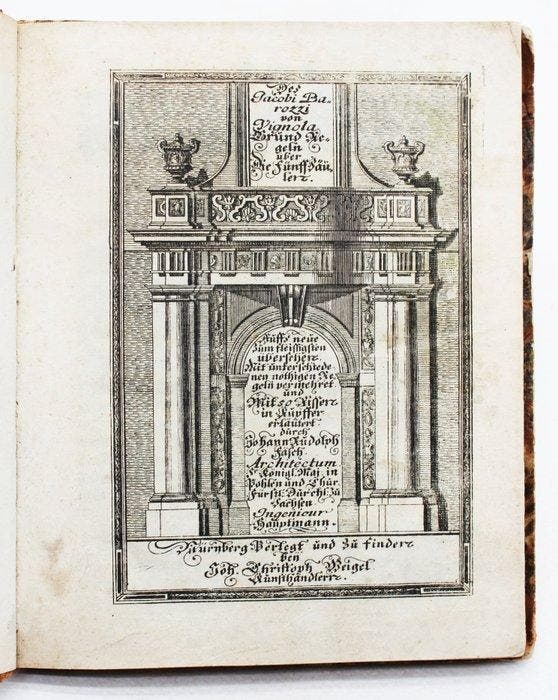 Vignola - Grund Regeln - 1720, Antiek en Kunst, Antiek | Boeken en Manuscripten