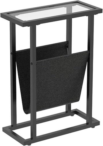 Smal Bijzettafeltje Glas | Tweede Kansje | OP = OP, 45 tot 60 cm, Minder dan 55 cm, Minimalistisch en modern, Zo goed als nieuw