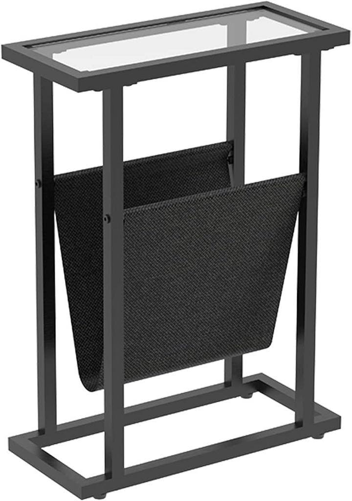 Smal Bijzettafeltje Glas | Tweede Kansje | OP = OP, Huis en Inrichting, Tafels | Bijzettafels, 45 tot 60 cm, Minder dan 55 cm