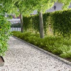 vidaXL Gazonrand 50 pcs 103 x 10 cm Staal Zilverkleurig, Verzenden