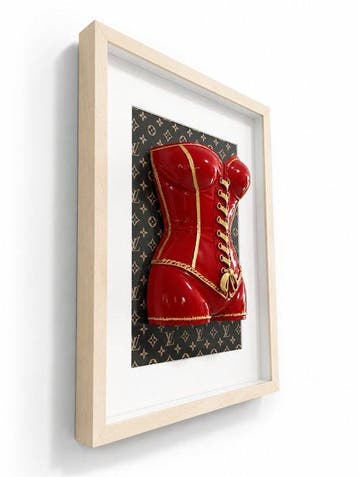 JP Art Design - Red Corset – LV Inspired Edition