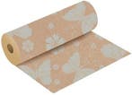 Bloemenpapier cadeaupapierkraftpapier butterfly licht zilver, Nieuw