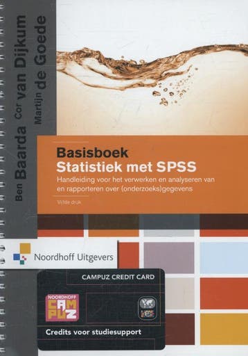 Basisboek statistiek met SPSS 9789001834371 Ben Baarda, Boeken, Verzenden, Gelezen, Ben Baarda