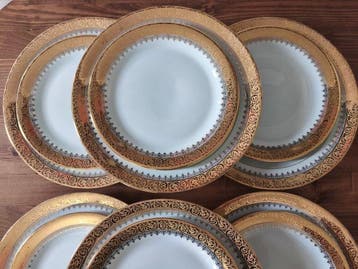 Chastagner / Cernet - Tafelservies voor 6 (21) - Porselein -
