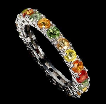 Zonder minimumprijs - Eeuwigheidsring Zilver - 2.20ct. tw.