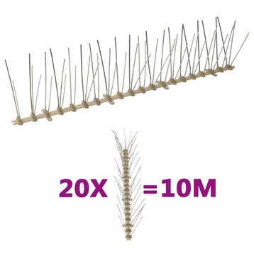 vidaXL Vogel- en duivenpinnen met 5 rijen 20 st 10 m, Verzenden, Nieuw