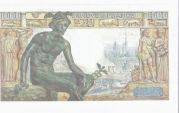 1 000 Francs France Fay 40/02 1000 Francs Deesse Demeter..., Verzenden, België