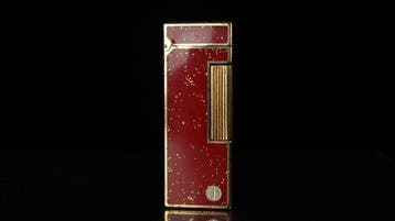 Dunill - Rare Model Lacquer Pattern Rollagas Lighter -, Nieuw