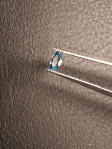 Natural Topaz - London Blue - 0.265 ct - oval - high end jew, Verzenden, Nieuw