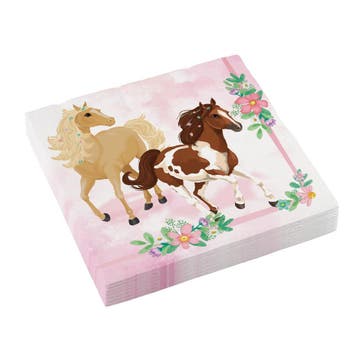 Servetten Paarden 33cm 20st, Verzenden
