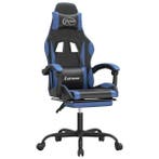 Gamestoel Blauw/Zwart | OP = OP Retour, Huis en Inrichting, Stoelen, Verzenden, Nieuw, Leer