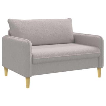 vidaXL XXL-fauteuil Lichtgrijs Bouclé, Verzenden, Nieuw
