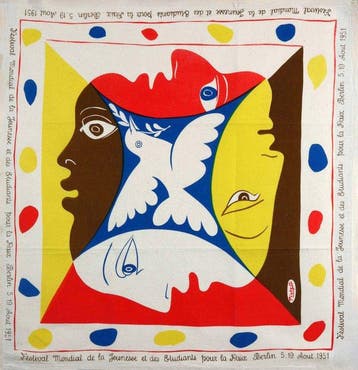 Pablo Picasso - Foulard pour le festival de la jeunesse
