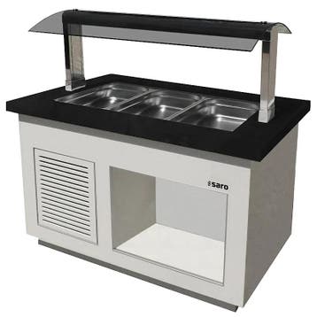 Verwarmd Buffet | PREMIUM LINE | Wit/Graniet | 3x 1/1 GN |, Verzenden, Nieuw in verpakking