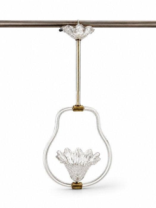 Lamp - Glas, Antiquités & Art, Curiosités & Brocante