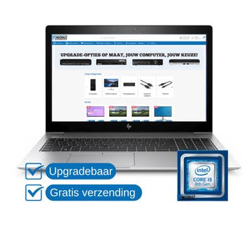 HP EliteBook 850 G5 i5-8350U @1,70GHz 8GB DDR4 256GB NVMe, Verzenden
