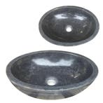 Lendo Online Waskom Marmer 40x30x12 cm Zwart Ovaal, Doe-het-zelf en Bouw, Verzenden, Nieuw