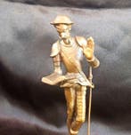 Beeldje, Soviet Bronze & Brass Don Quixote Sculpture - USSR