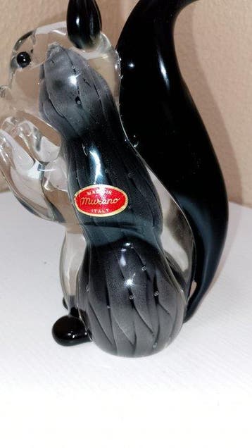 Murano - sculptuur, Scoiattolo - 17 cm - Muranoglas