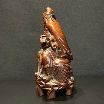 Antiek Chinees Bamboe sculptuur - Bamboe - China - Qing
