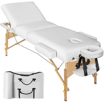 tectake 3 zones massagetafel Somwang 7,5cm matras en houten, Verzenden, Nieuw