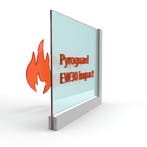 Enkel glas Pyroguard Satijn EW30 Impact (stalen constructie), Doe-het-zelf en Bouw, Glas en Ramen, Verzenden, Nieuw